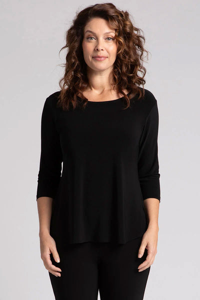 Sympli Plus Size Black Go to Tee Relax 22110R-2