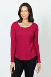 Top Ligne Bubble Knit Scoop Neck Top_t_36246917382344