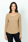 Top Ligne Bubble Knit Scoop Neck Top_t_36246917677256