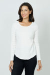 Top Ligne Bubble Knit Scoop Neck Top_t_36246917742792