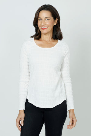 Top Ligne Bubble Knit Scoop Neck Top_36246917742792