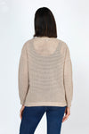 Ten Oh 8 Star Sweater in Sand.  Open weave sweater with large solid intarsia star in front.  Crew neck long sleeve sweater with dropped shoulder.  Rib trim at neck, hem and cuff.  Relaxed fit._t_59742860345710