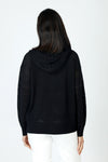 Ten Oh 8 Perforated Zip Hoodie in Black.  Zip front sweater with open weave knit.  Crew neck with attached hood with drawstring.  Long sleeves.  Solid rib trim at neck, hem and cuff.  Relaxed fit._t_59670444999022