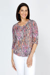 Top Ligne Abstract Flames V Neck_t_59771715387758