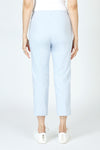 Elliott Lauren Slant Pocket Crop Cargo Pant in Frost blue.  Pull on pant with hidden elastic waistband.  Slant front cargo pockets.  2nd cargo pocket on side.  Stud detail.  Center seam detail.  24 1/2" inseam. _t_59635533185390