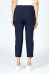 Elliott Lauren Slant Pocket Crop Cargo Pant in Navy.  Pull on pant with hidden elastic waistband.  Slant front cargo pockets.  2nd cargo pocket on side.  Stud detail.  Center seam detail.  24 1/2" inseam. _t_59670223618414