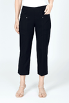 Elliott Lauren Classic Cargo Pant in Black.  Pull on pant with hidden elastic waist.  Center seams front and back.  Front cargo pockets with stud detail.  Slim leg.  Inseam: 24 1/2"_t_59670216704366