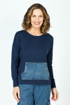 Lolo Luxe Sweater with Denim Pocket_t_59462183059822