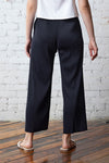 Olivia by Habitat Pleats Pant in Black.  Vertical micro pleating.  Elastic waist pull on pant with side seam pockets.  Wide draped leg.  Inseam: 26"_t_59817163227502