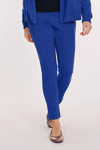 Mododoc Cashmere French Terry Seamed Ankle Pant in Cosmic Cobalt.  Ribbed pull on waistband with front slash pockets. Center leg seaming.  Slim leg.  27 1/2" inseam._t_59514439827822