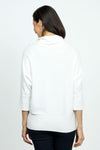 Elliott Lauren Modal Cowl in Winter White.  Cowl neck sweater knit side to side.  Dolman elbow length sleee.  Rib trim at cowl and cuff.  Deep rib hem.  Relaxed fit._t_36098589065416