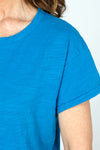 Mododoc Favorite Tee in Calypso Blue.  Crew neck short sleeve slub cotton tee with straight hem.  Relaxed fit._t_59543033250158