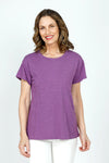 Mododoc Favorite Tee in Purple Haze.  Crew neck short sleeve slub cotton tee with straight hem.  Relaxed fit._t_59543033282926