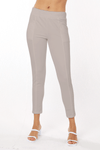 Mododoc Seamed Ankle Pant in Silver Coast.  Pull on pant with 2" ribbed waistband.  Front slash & stitched pockets.  Raised front center seams.  28" inseam._t_59622636290414