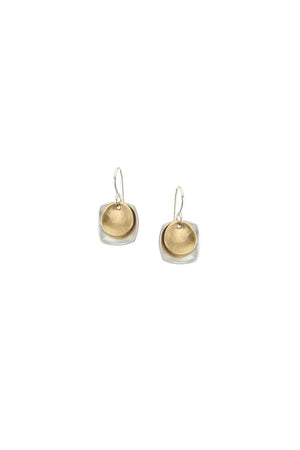 Small Square & Disc Earrings_59648532873582