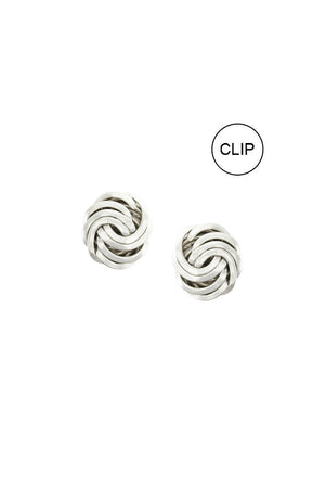 Knot Clip-On Earrings_35121929421000