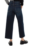 Liverpool Stride High Rise Wide Cut Crop in Eastmoor, a dark blue wash.  Button and zipper closure with 5 pocket jean details.  Wide leg with raw hem. 26" inseam._t_59435971150190