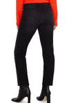 Liverpool Liv Non Skinny Skinny with Sparkle Trim in Black.  High rise jean with zip fly and button closure.  5 pocket styling.  Mirror sparkle trim down side of leg.  28" inseam._t_36330816897224