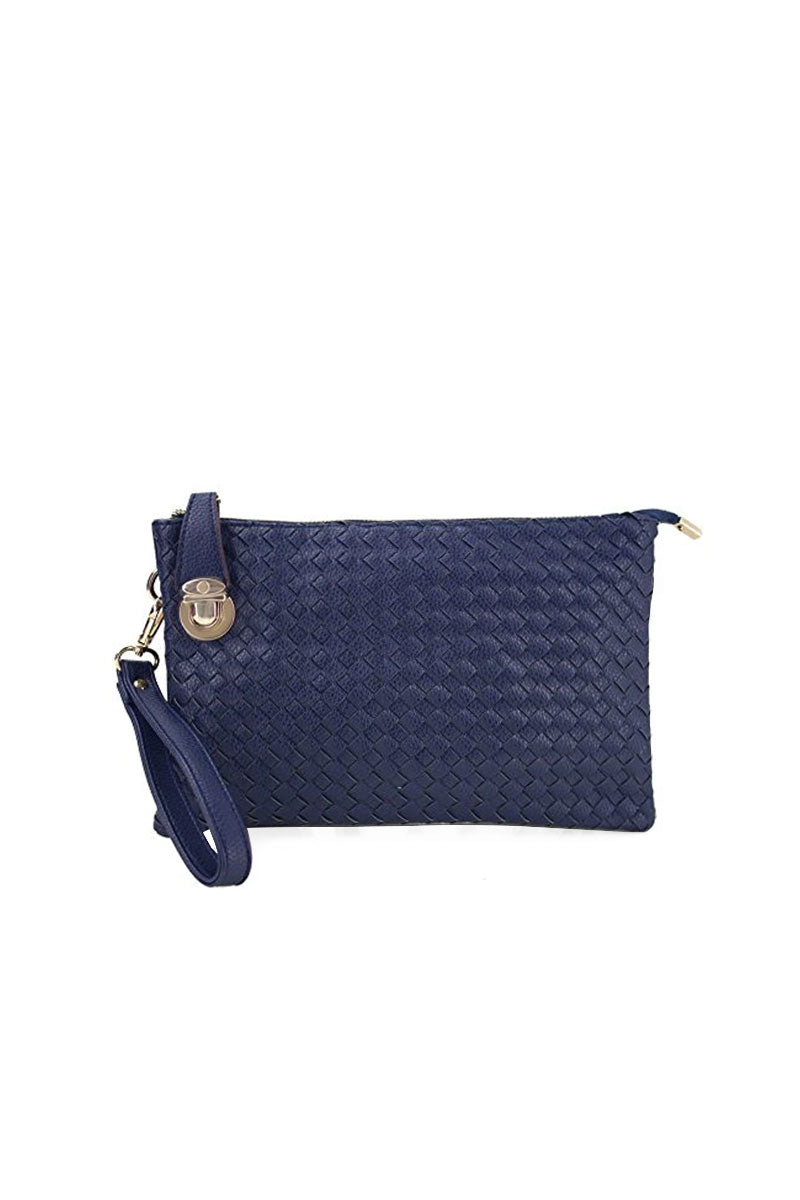 Buy KATE SPADE Suzy Pebbled Grain Leather Crossbody Tote Bag | Navy Blue  Color Women | AJIO LUXE