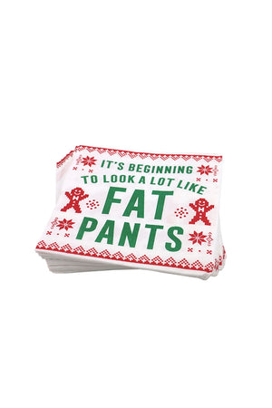 Fat Pants Holiday Napkins_34321643241672