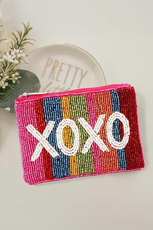 XOXO Mini Beaded Pouch_59688186806638