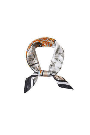 Leaves Satin Sqaure Scarf_59688847016302