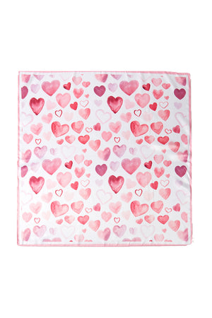 Hearts Satin Square Scarf_59688875884910